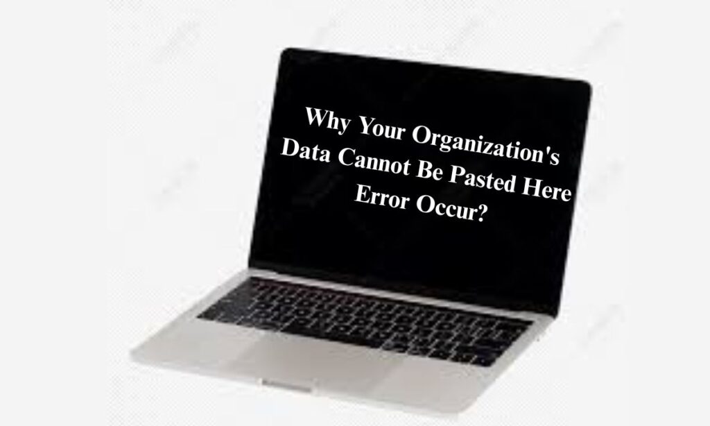 Why Your Organization's Data Cannot Be Pasted Here Error Occur?