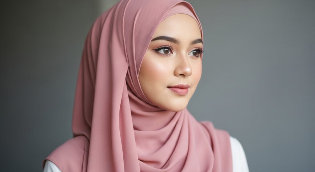 Diamond Face Shape - Hijab Draping for Cheekbones