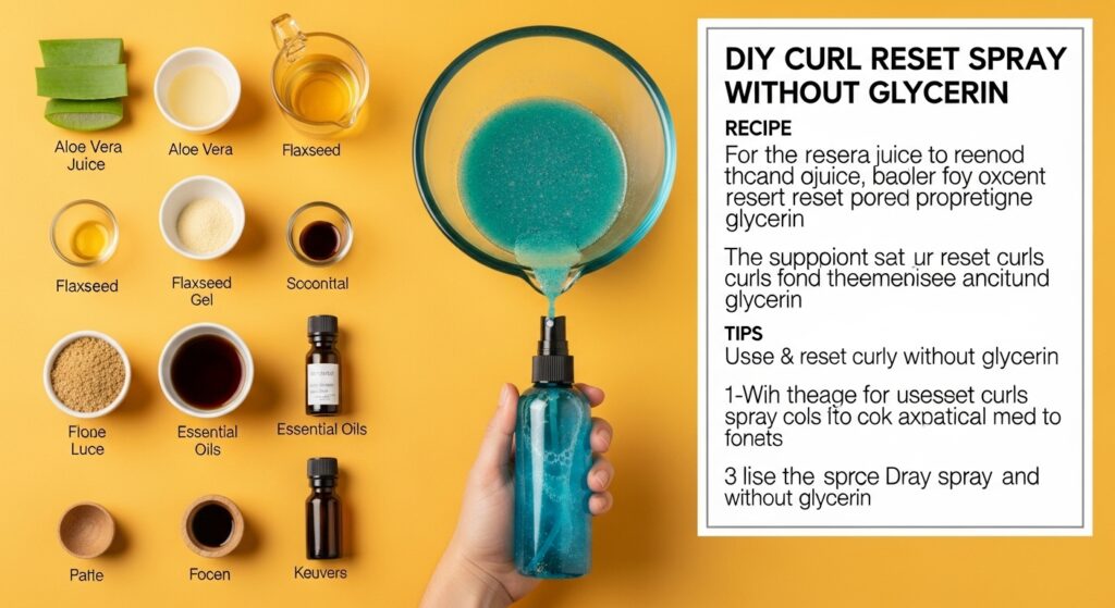 DIY Curl Reset Spray Without Glycerin Recipe