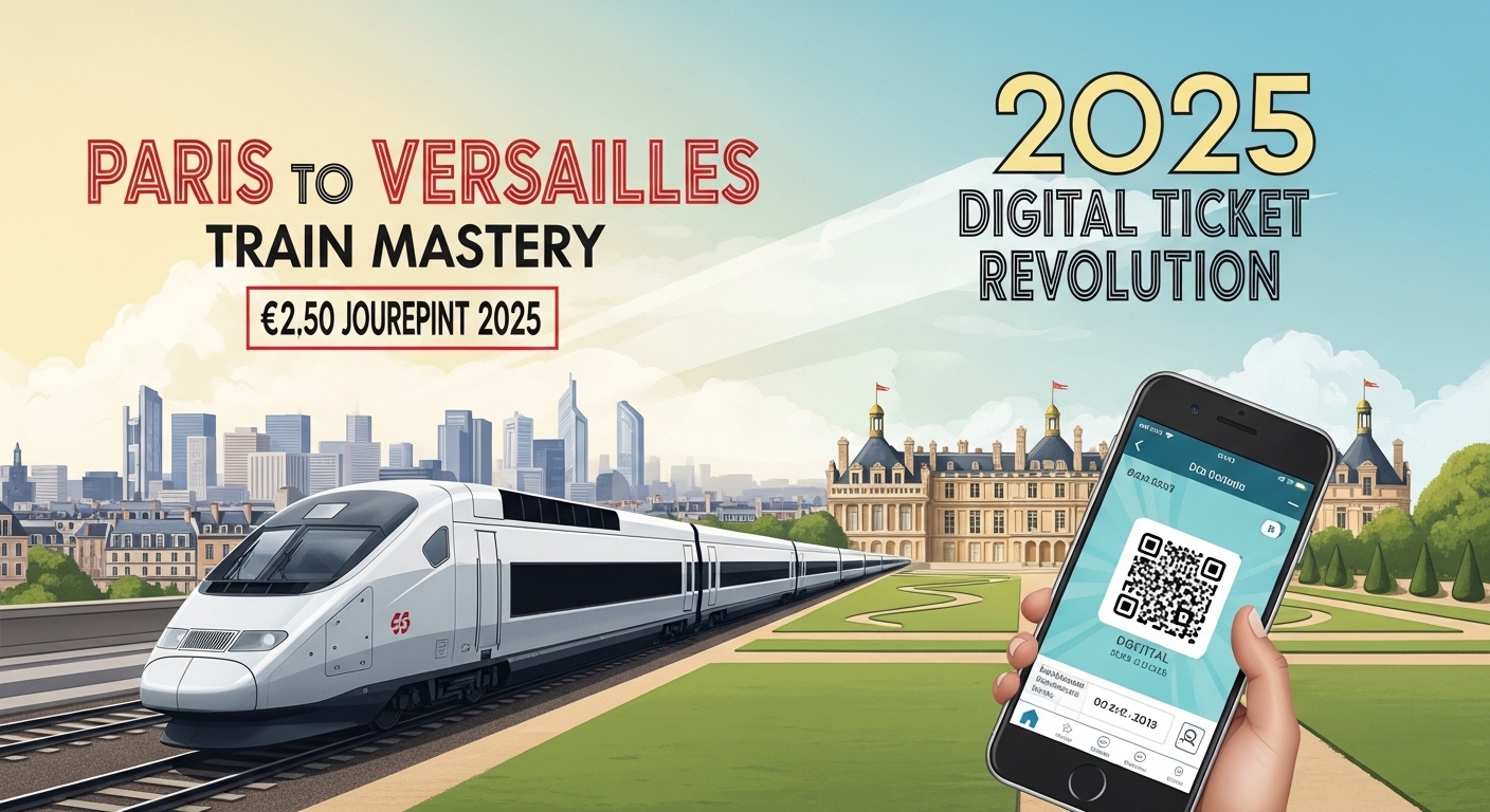 Paris to Versailles Train Mastery: Local Expert's €2.50 Journey Blueprint (2025 Digital Ticket Revolution)