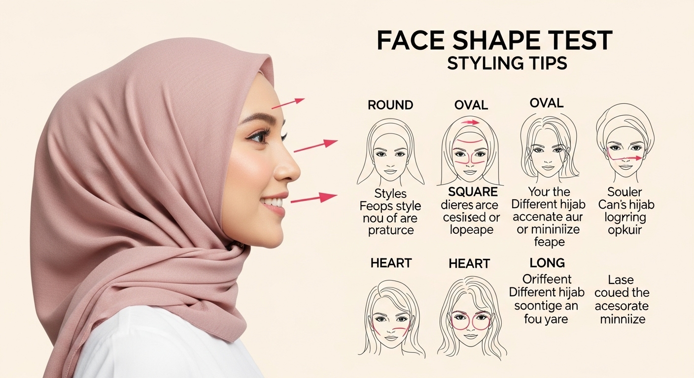 Simple Face Shape Test for Hijab Styling Tips