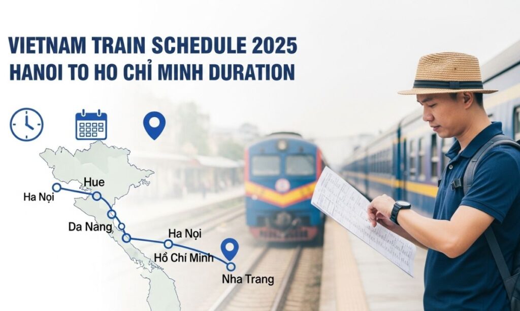 Hanoi to Ho Chi Minh Train Schedule and Duration