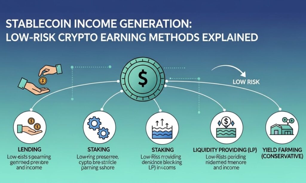 Stablecoin Income Generation: Low-Risk Crypto Earning Methods Explained