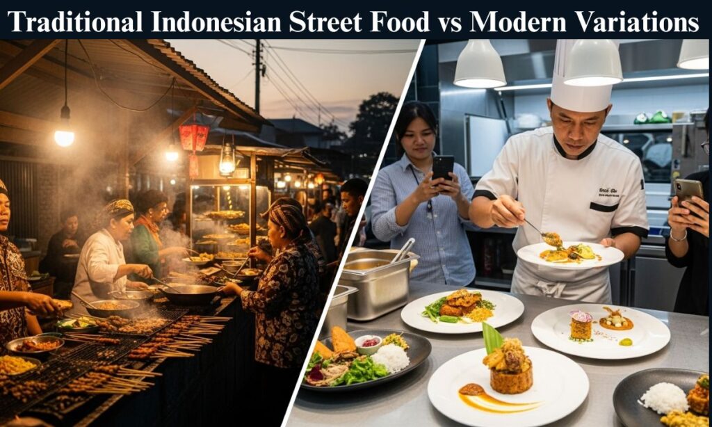 Traditional Indonesian Street Food vs Modern Variations
